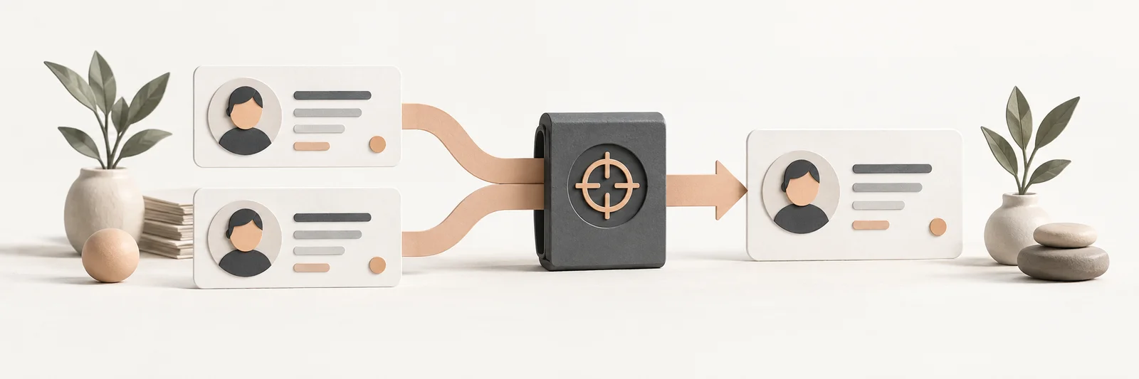 Illustration for How to prevent duplicate CRM records in connected workflows